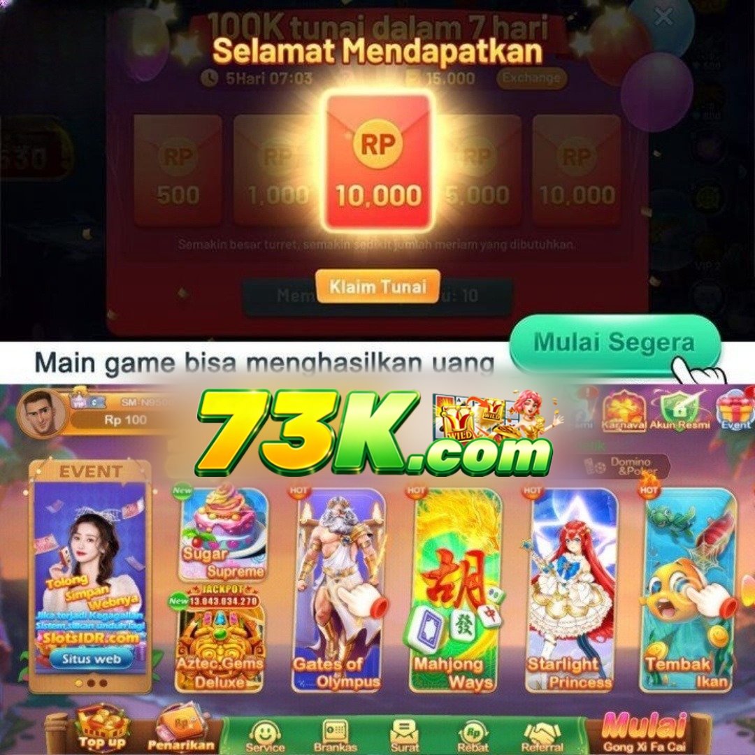 73K - agen slot online terpercaya di Indonesia dengan slot gacor hari ini terbaik dari slot88 di tahun 2026 ini.