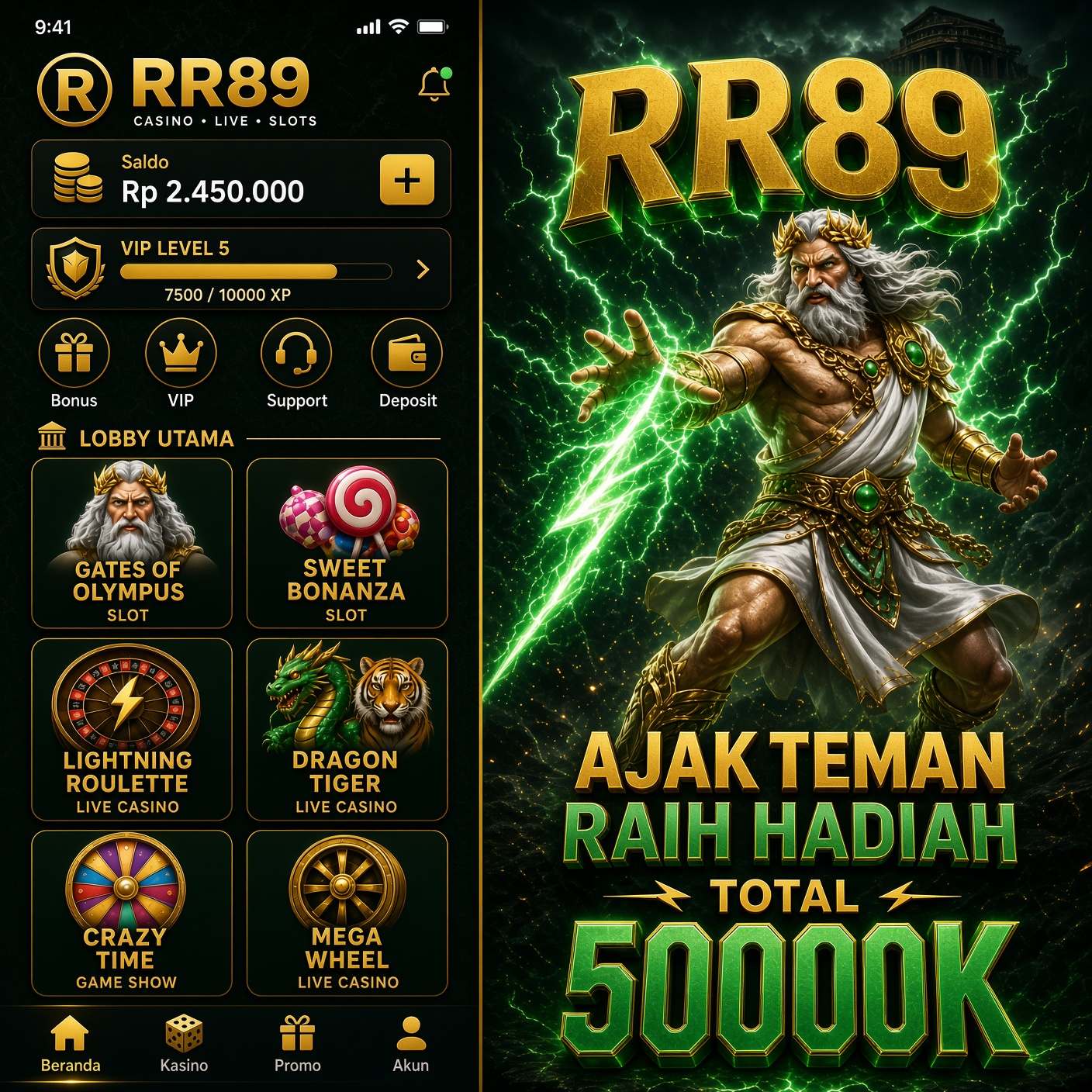 RR89 - Dowdload & Install Aplikasi Slot Asli Minimal Bet 400 Perak
